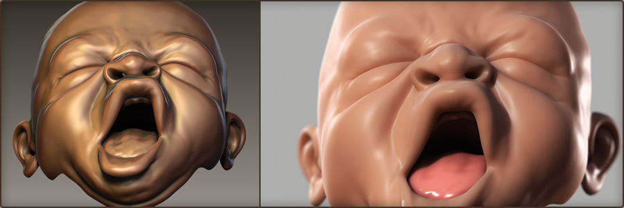 Baby Expression - Digital Sculpting